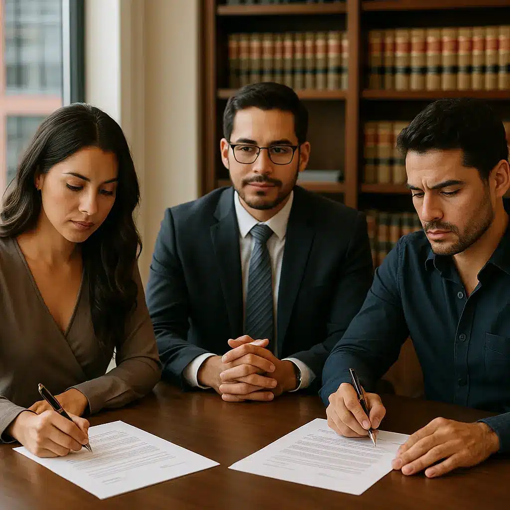 divorcio exprés Naucalpan de Juárez pareja firma documento | Bucio Abogados